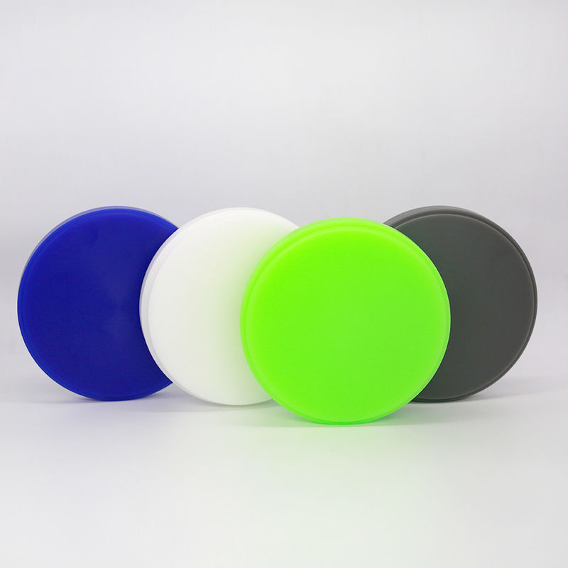 Bloc de disque de cire dentaire bleu vert blanc gris pour des appuis et des couronnes précis et stables