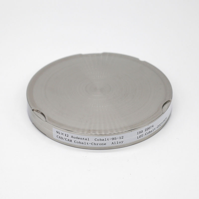 Laboratoire dentaire audental CAD CAM Disque de fraisage Cobalt Chrome Disque de chrome Pour les restaurations de couronnes et de ponts