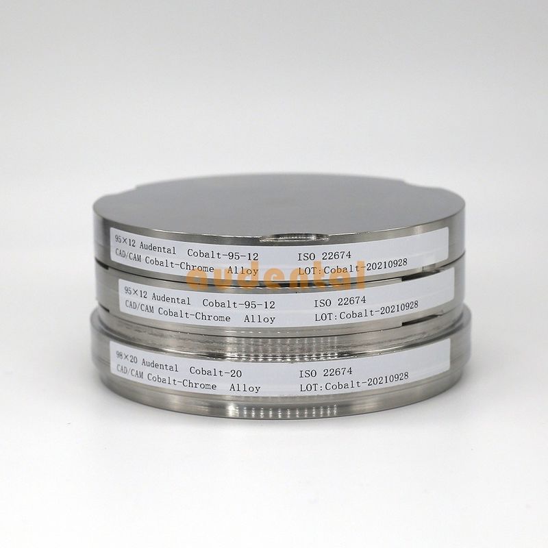 Disque de bloc audental CoCr Disque dentaire en alliage de chrome de cobalt pour système de fraisage CAD CAM