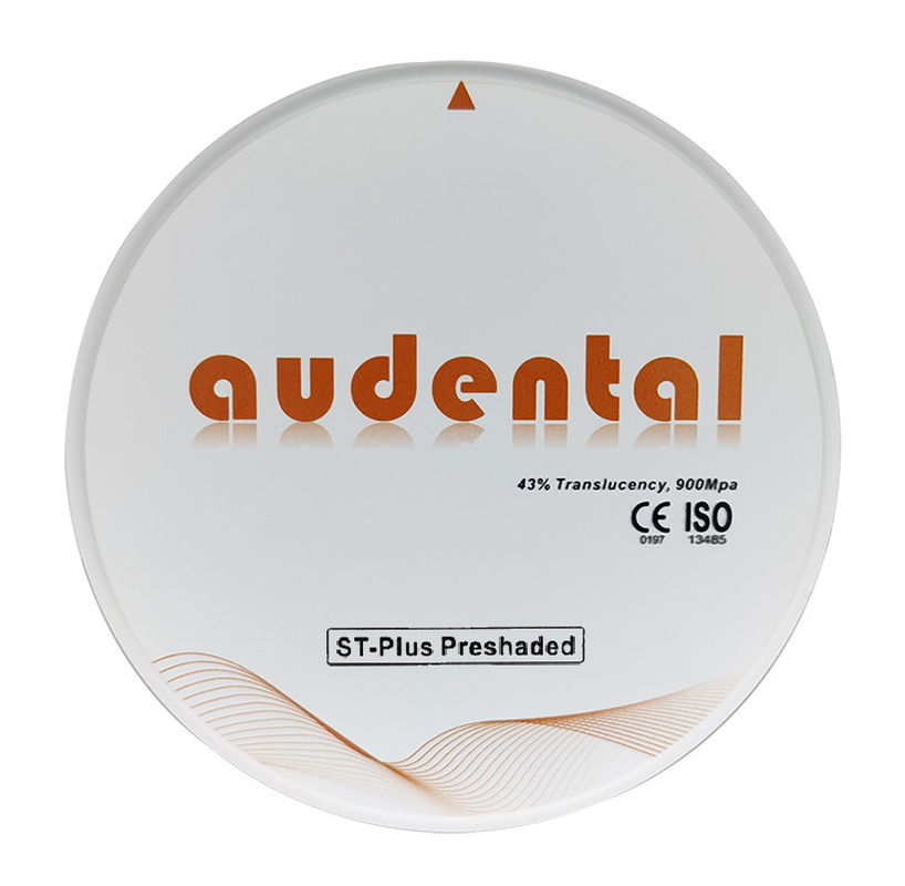Disque rond translucide Vita 16 ST-Plus en zirconium avec 46% de translucide et résistance à 900 MPa