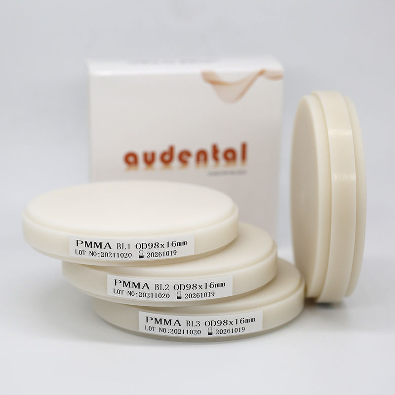 Multi-couche PMMA résine Puck gomme base de prothèse dentaire Blocs dentaires tissus veineux rose Matériaux de laboratoire CADCAM