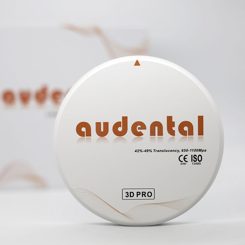 3D Pro Zirconia Dental Blanc CAD CAM Bloc 98/95/92mm Système ouvert CE