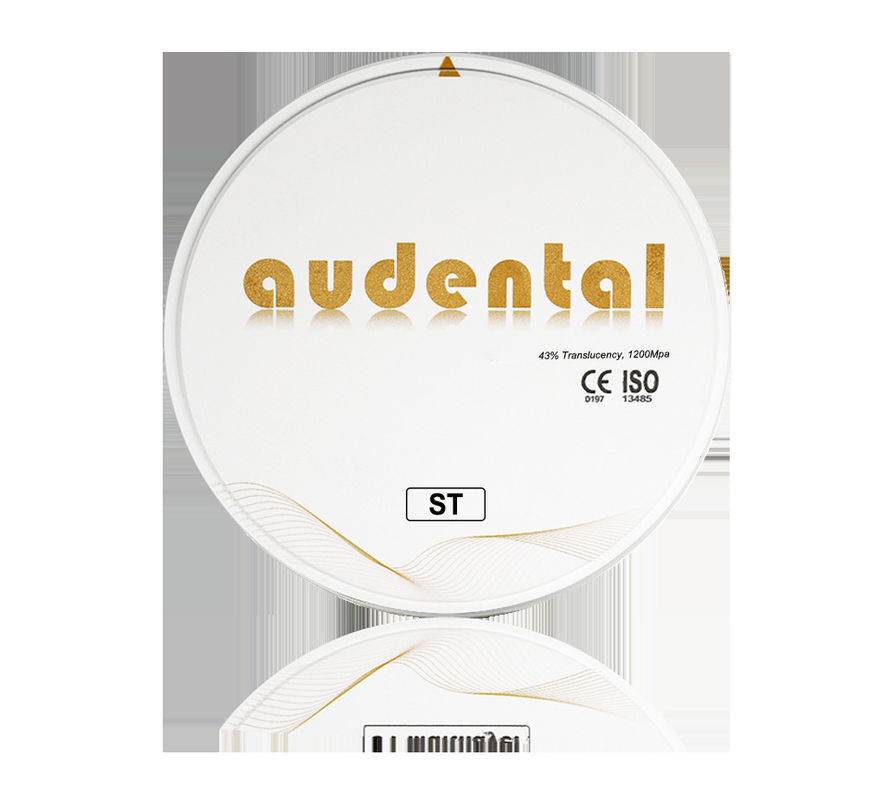 Surface lisse Vita 16 Disque rond ST-Plus Bloc de zirconium multicouche 900Mpa Résistance à la flexion 46% Translucide