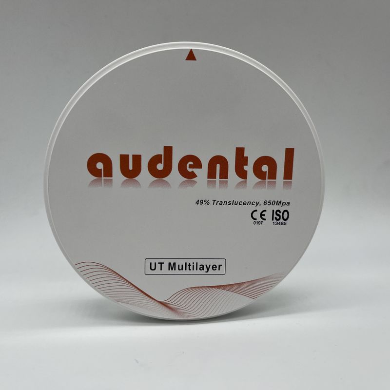 Bloc de zircone dentaire multicouche UT/DUT haute translucidité et résistance pour une esthétique optimale