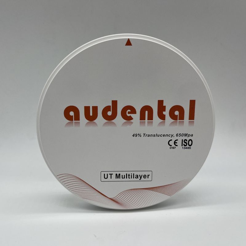 Bloc de zircone dentaire multicouche UT/DUT haute translucidité et résistance pour une esthétique optimale