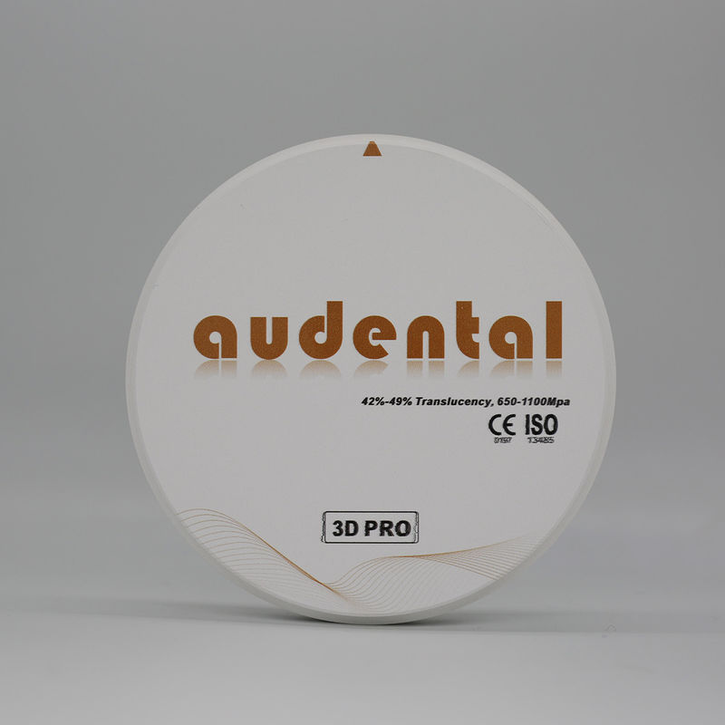 Densité dentaire après frittage 6,0 g/cm3 Radioactivité 0,1 Bq/g
