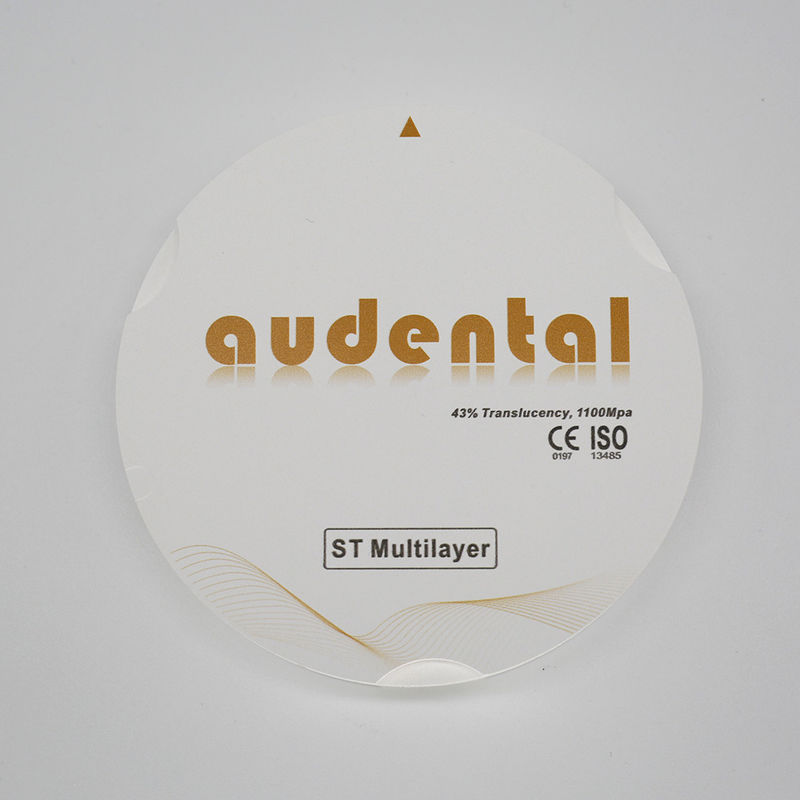 14 mm Disque rond ST Multicouche Zirconia Bloc Vita 16 Couleur translucide