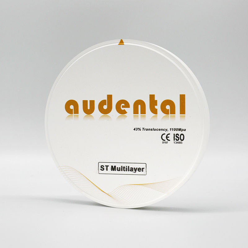 Super translucide Disque rond de laboratoire dentaire ST Bloc en zirconium multicouche avec système CAD/CAM