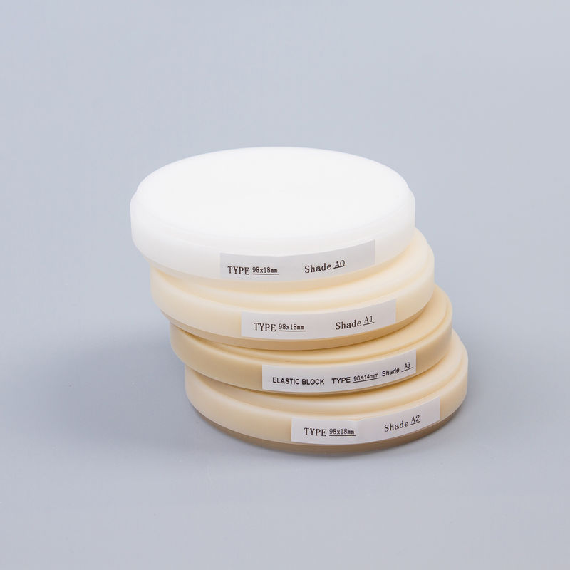 Laboratoire dentaire auditif Disque PMMA rose clair flexible 98 mm PMMA Bloc OEM