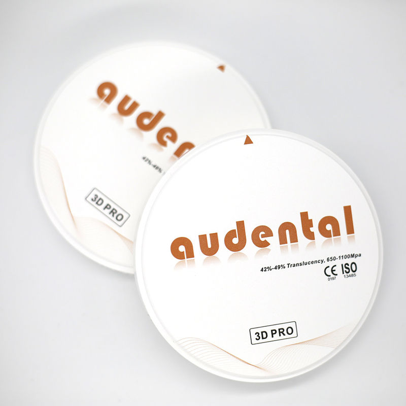 Audental 3D Pro 8 couches Disque de zirconium dentaire 98/95/92mm OEM ODM pour les consommables dentaires