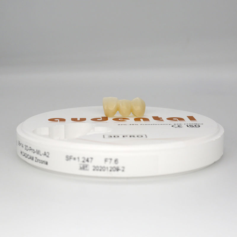 3D Pro Consommables Machinery Matériel Dental Zirconia Disque Bloc avec avantage multi-couche
