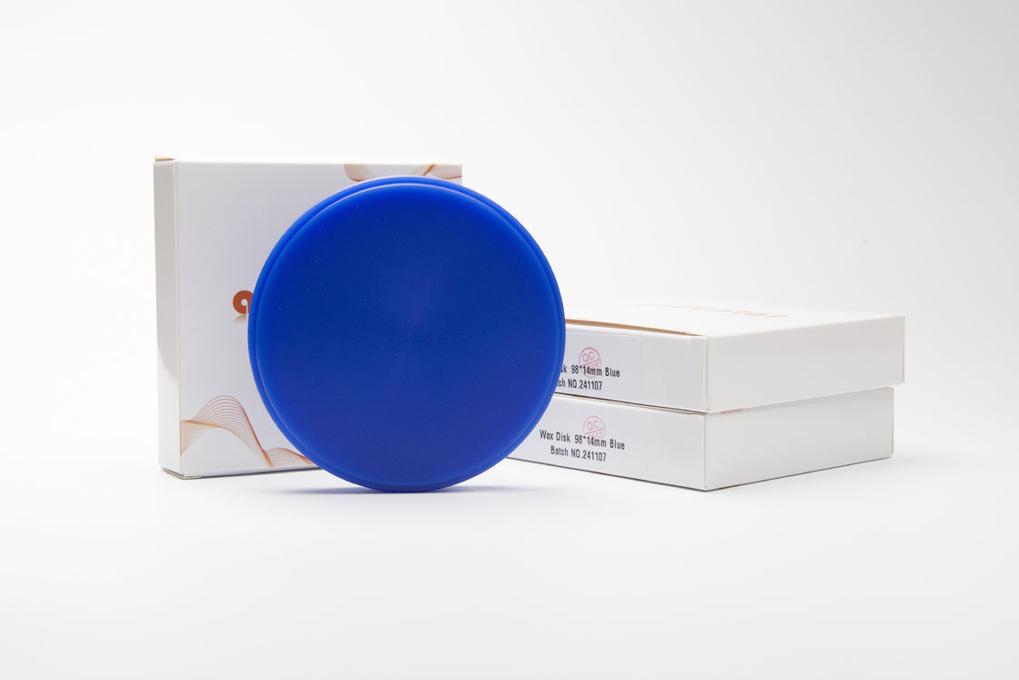Bloc de disque de cire dentaire de haute précision pour fraiseuses en bleu vert blanc ou gris