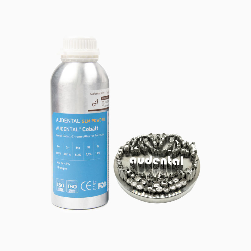 Poudre SLM de cobalt-chrome CoCr professionnel pour l'impression 3D dentaire en métal de cadres et d'abutments partiels