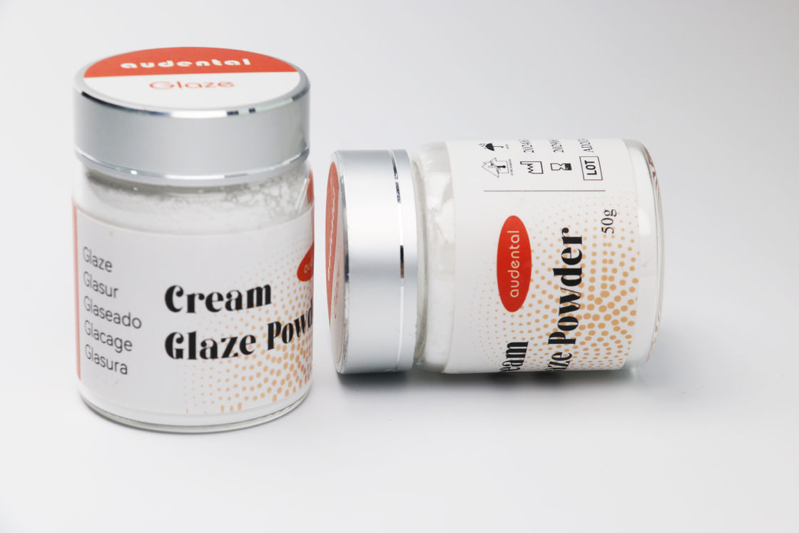 Couleur constante et finitions vibrantes poudres de glaçage universelles audentales pour équipement de laboratoire dentaire