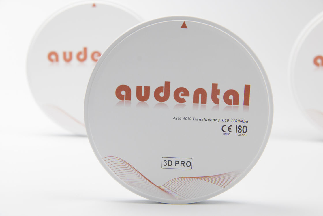 Bloc de zirconium dentaire esthétique exceptionnel pour le système CAD CAM et les dents naturelles
