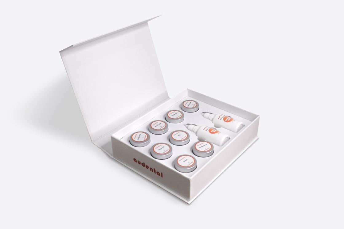 Lab dentaire tache et glaçage pâte 25 ml liquide 4g 3D glaçage pâte tache et matériau de vitrage