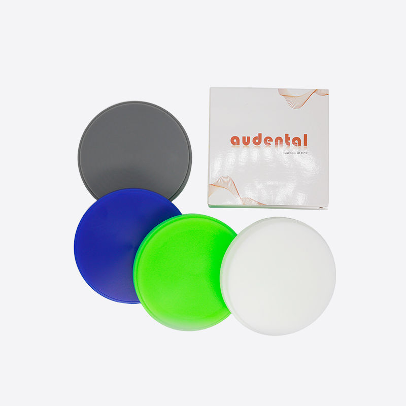 Obtenez une morphologie occlusale parfaite avec un disque de cire dentaire bleu, vert ou blanc et un service OEM