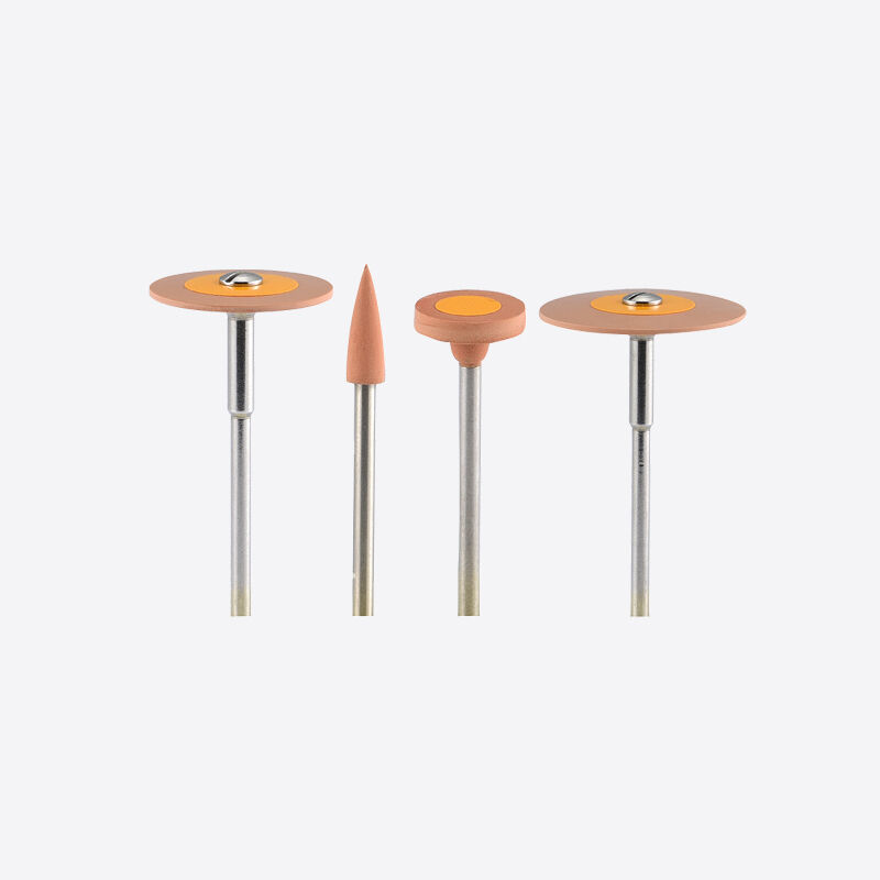 Borne de polissage en zirconium compatible avec diverses pièces à main dentaires pour le polissage efficace des restaurations dentaires en zirconium