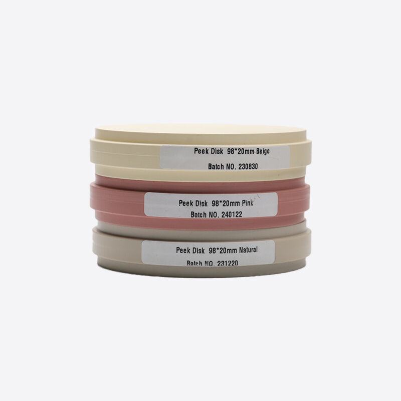 Bloc PMMA Dentaire Convient aux Restaurations Dentaires, y compris les Couronnes Temporaires, les Ponts et les Piliers avec un Matériau Résistant