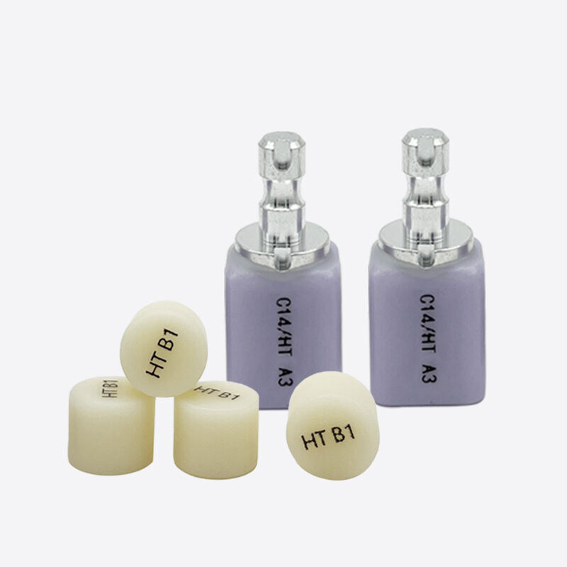 Matériau de dissilicate de lithium en céramique de verre dentaire conçu pour les facettes, les couronnes, les incrustations, les incrustations et les ponts antérieurs de 3 unités