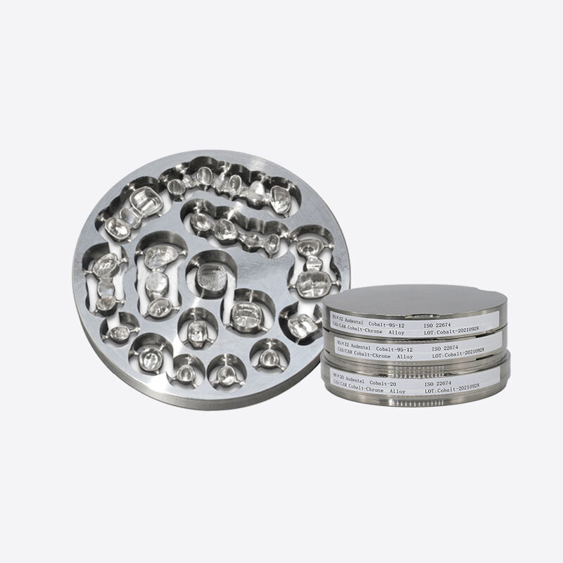 Disque dentaire en alliage de chrome et de cobalt, bloc de chrome et de cobalt, idéal pour les couronnes, les ponts, les barres supportées par implants et les ébauches de fraisage