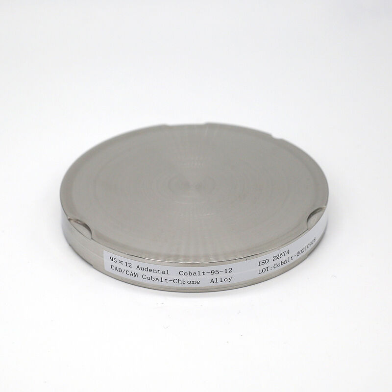 Disque en alliage de cobalt chrome durable pour le fraisage dentaire offrant une résistance à la corrosion et des performances à haute résistance à la traction
