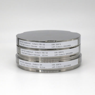 CE dentaire de disque d'alliage de cobalt de chrome de cobalt de dentier en métal de CAD CAM dentaire