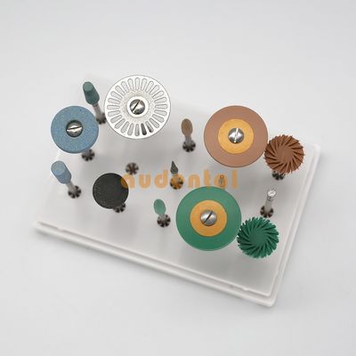 Kit de polissage de couronne de zircone de PMMA de fraises de polissage acrylique dentaire de diamant