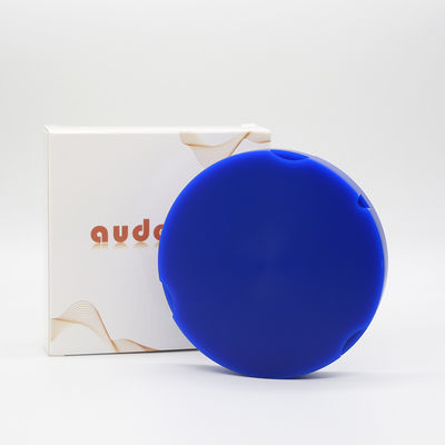bloc rond bleu DAO CAM de disque de cire de 95mm dentaire avec le bâti d'étape