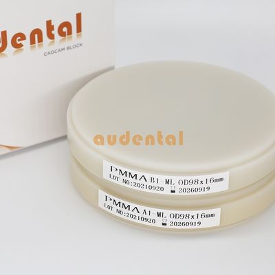 Matériau de laboratoire Dentiste Pmma Bloc monocouche Disque PMMA