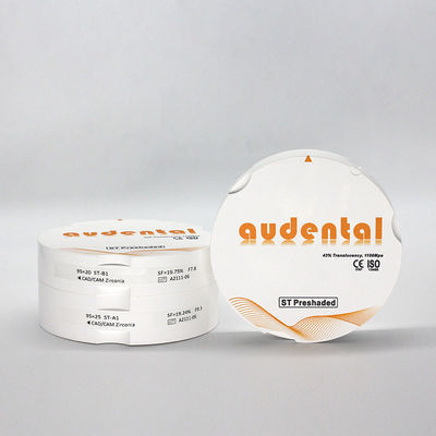 Bloc de zirconium pré-ombré de 92 mm avec 46% de translucide et radioactivité non radioactive