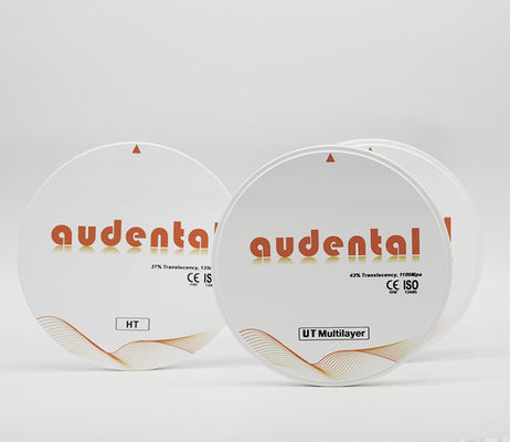 Utral 49% Translucide Multicouche Zirconia Bloc en forme de disque rond