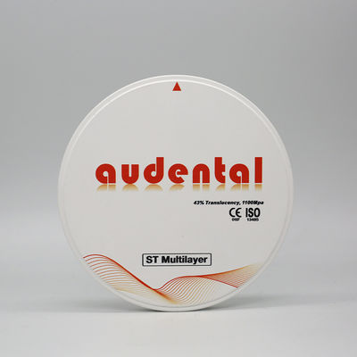 Résistance naturelle, sans couture, bonne translucide ST Bloc de zirconium multicouche pour la restauration dentaire