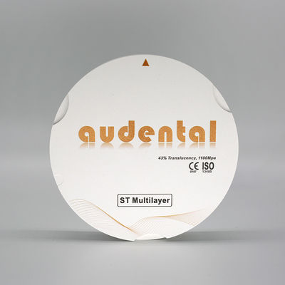 Matériaux audentaux de laboratoire dentaire CAD CAM Bloc de zirconium supertranslucide ST multicouche