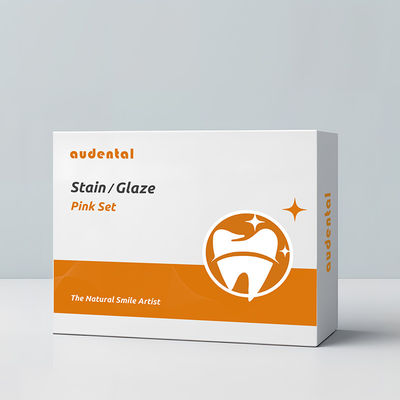 Dentistique Zirconia tache et glaçage pour la céramique Porcelaine Bloc de coloriage Ensemble esthétique audentiel Ensemble rose