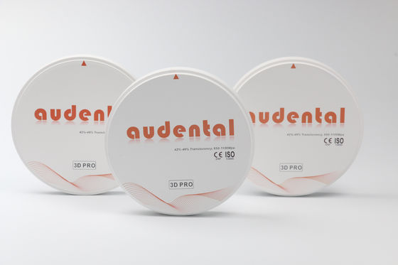 Bloc de zirconium dentaire esthétique exceptionnel pour le système CAD CAM et les dents naturelles