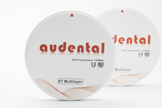 Laboratoire dentaire Traitement rapide ST Multicouche Zirconia Blanc Aucune couleur nécessaire pour la restauration